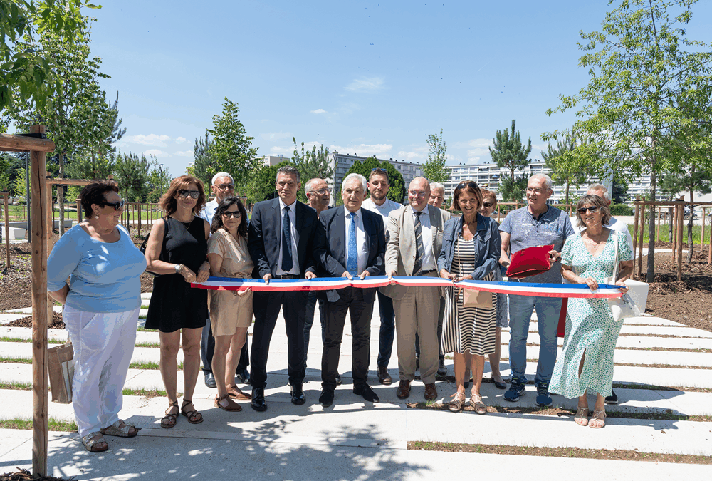 Inauguration des aménagements du quartier des Hexagones